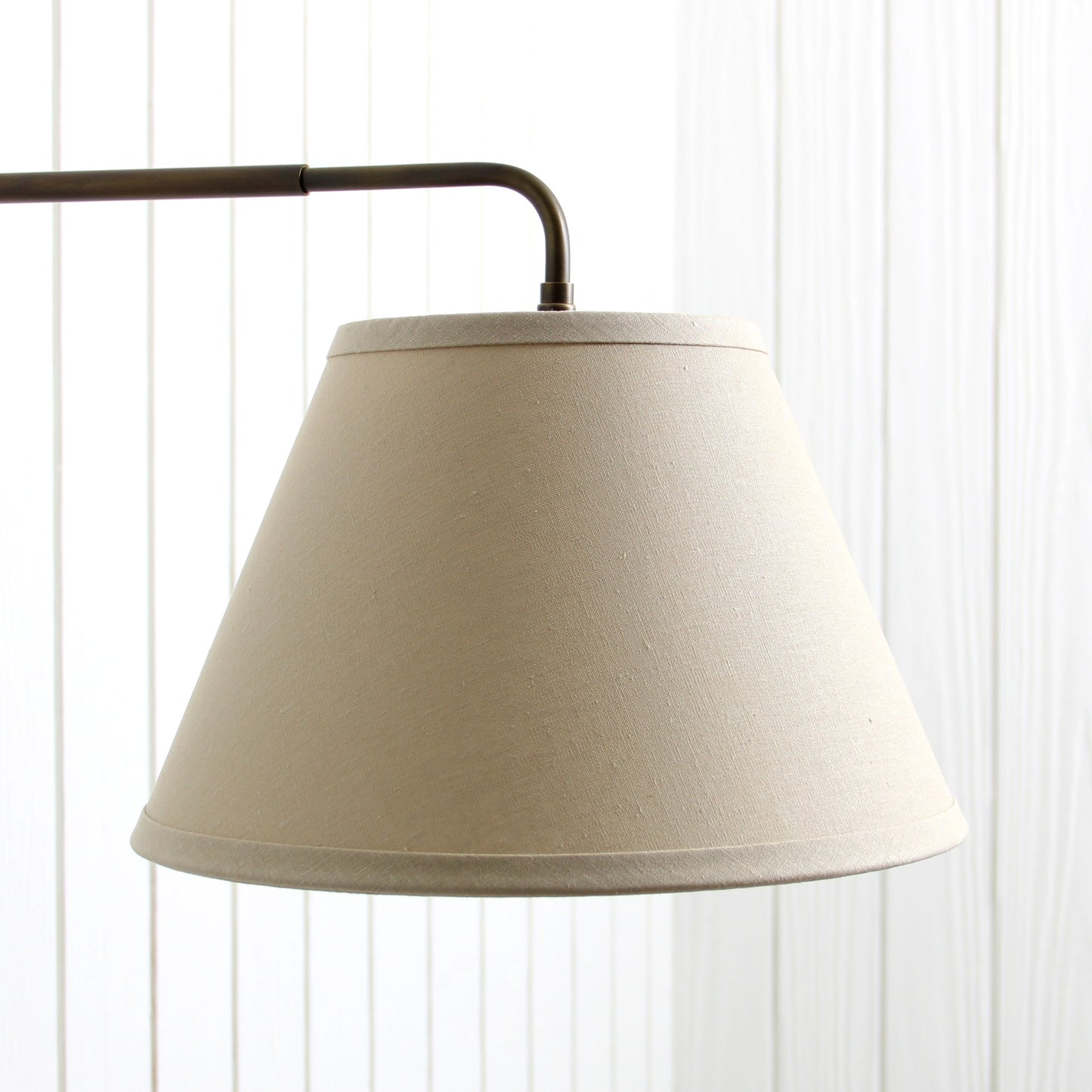 Beige linen shade option