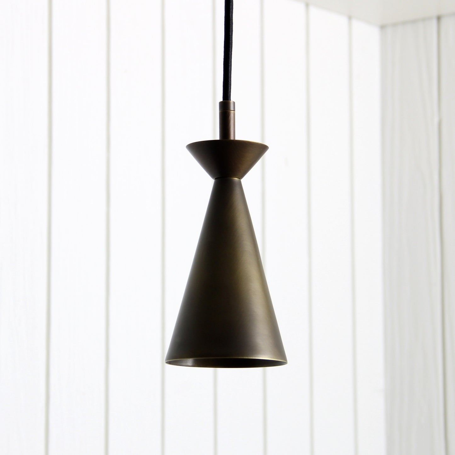 Arden Pendant - Cord in Antique Satin Brass
