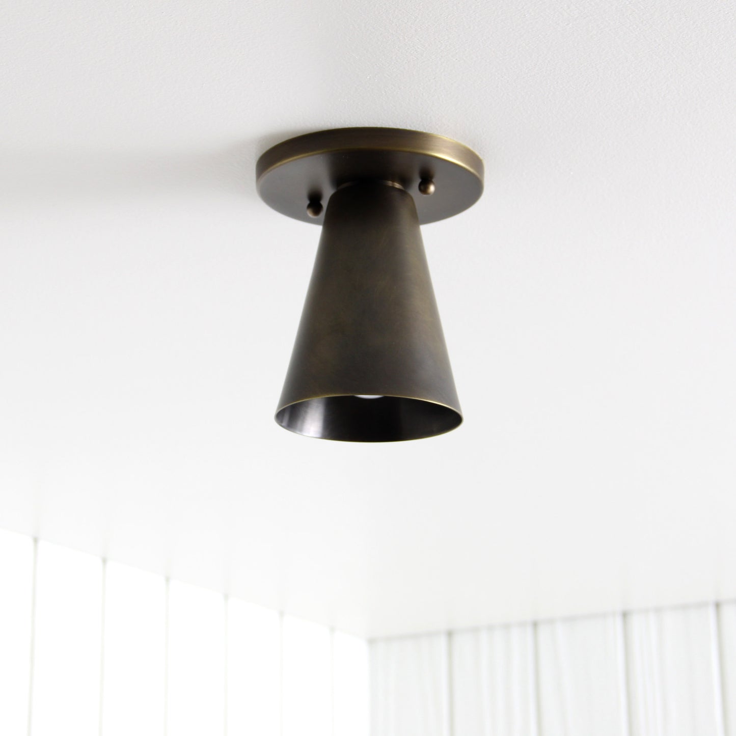 Coast Flush Mount in Antique Satin Brass