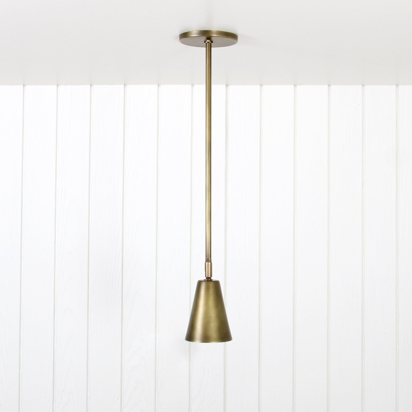 Coast Pendant in Aged Satin Brass