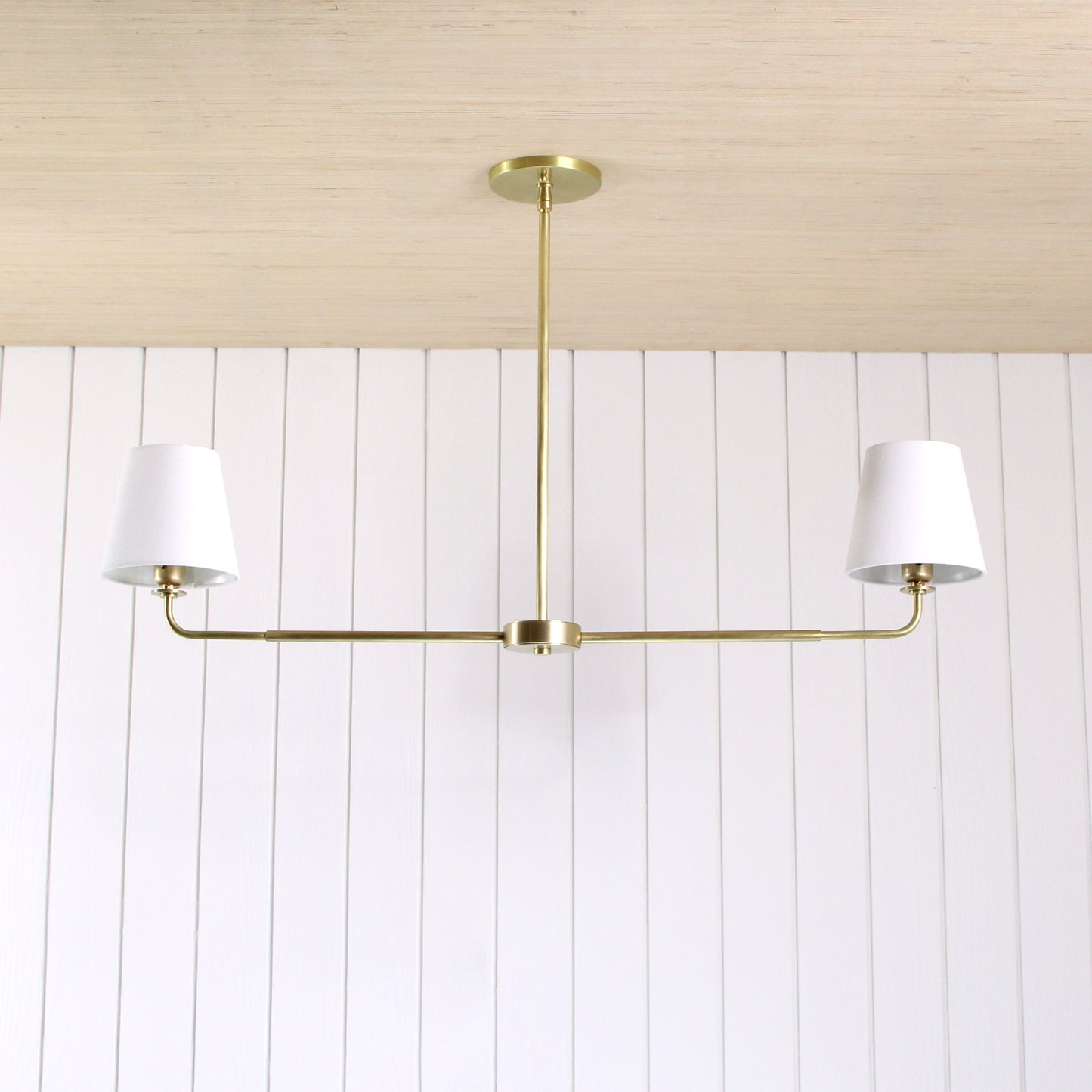 Concord 2-Arm Chandelier in Classic Brass