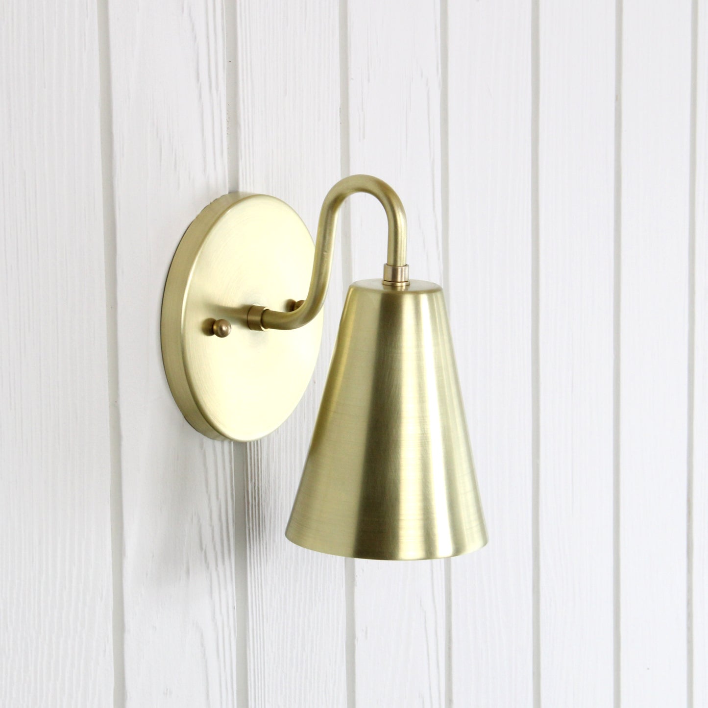 Crook Wall Sconce in Classic Brass