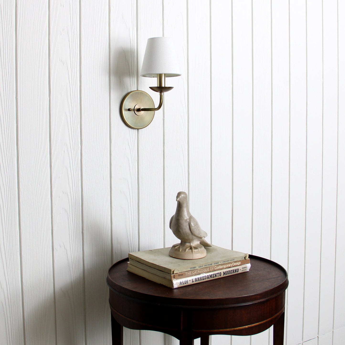 Hollis Wall Sconce in Aged Brass