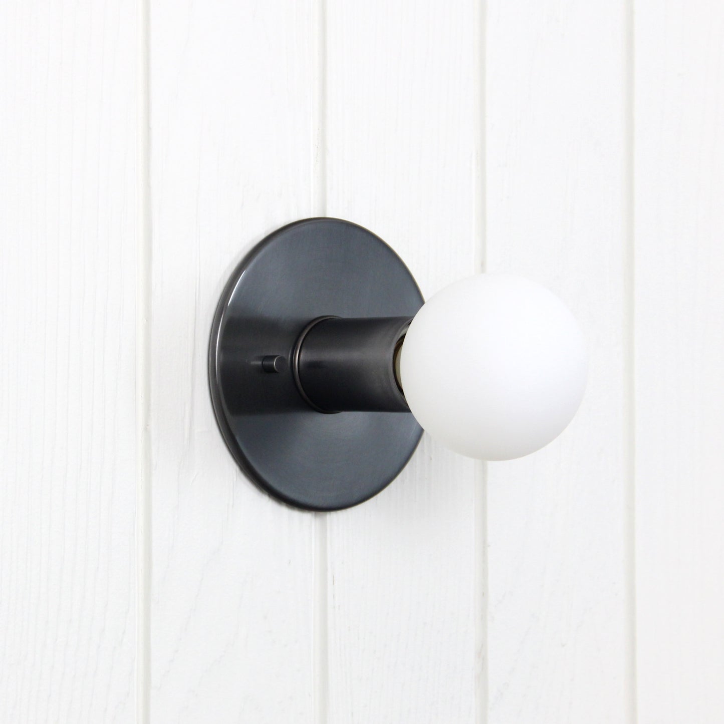 Proche Flush Mount in Blackened Brass