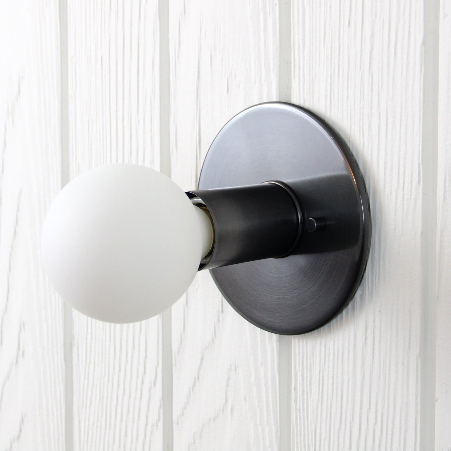 Proche Flush Mount in Blackened Brass