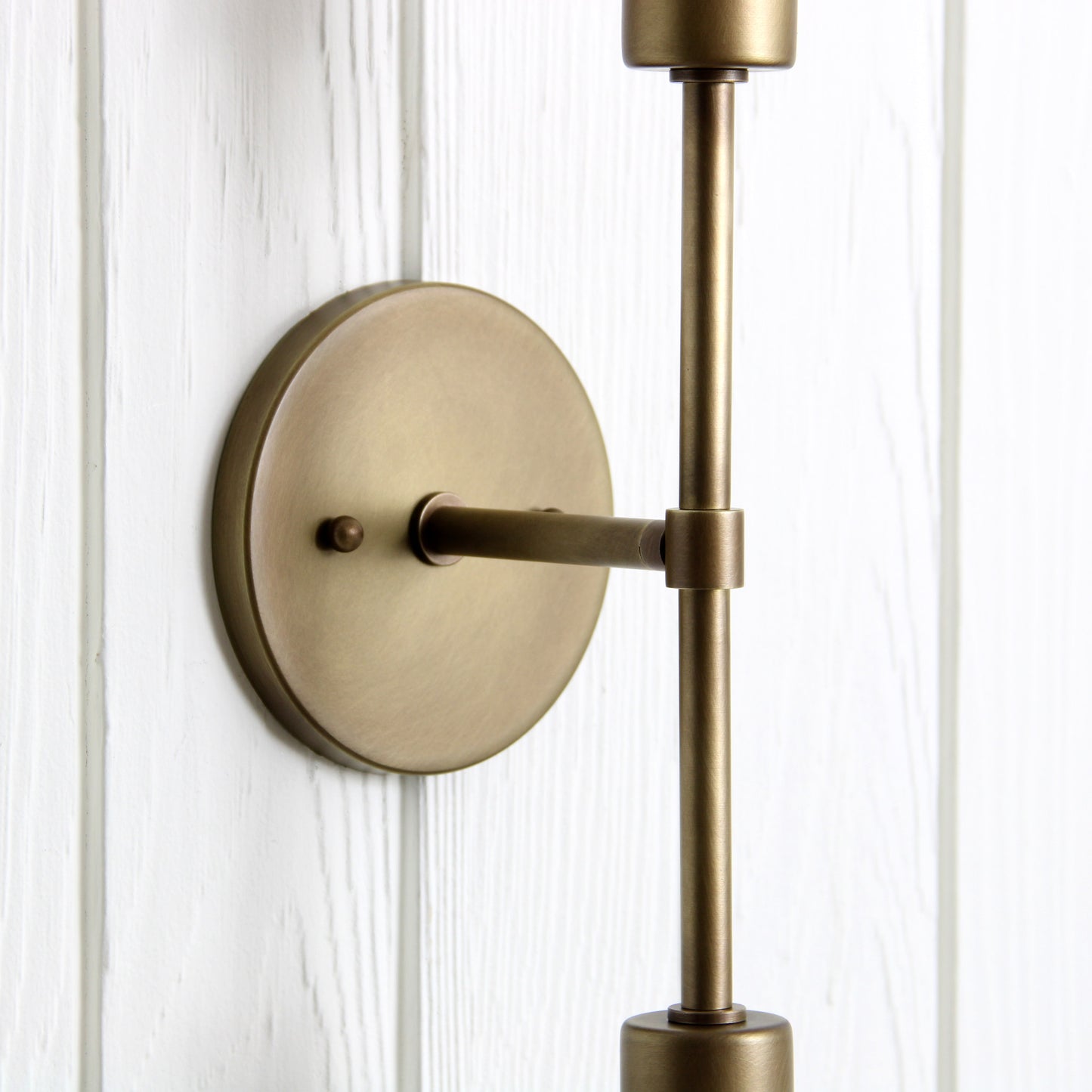 Trek Bar Wall Sconce in Aged Satin Brass