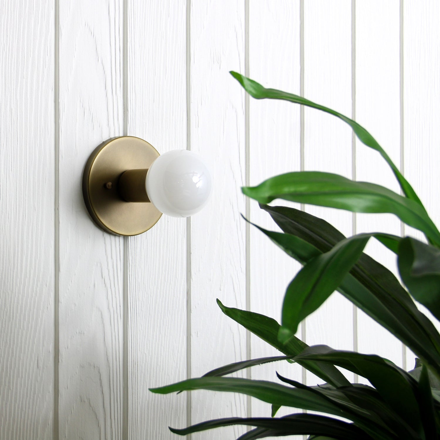 Trek Flush Mount in Aged Satin Brass