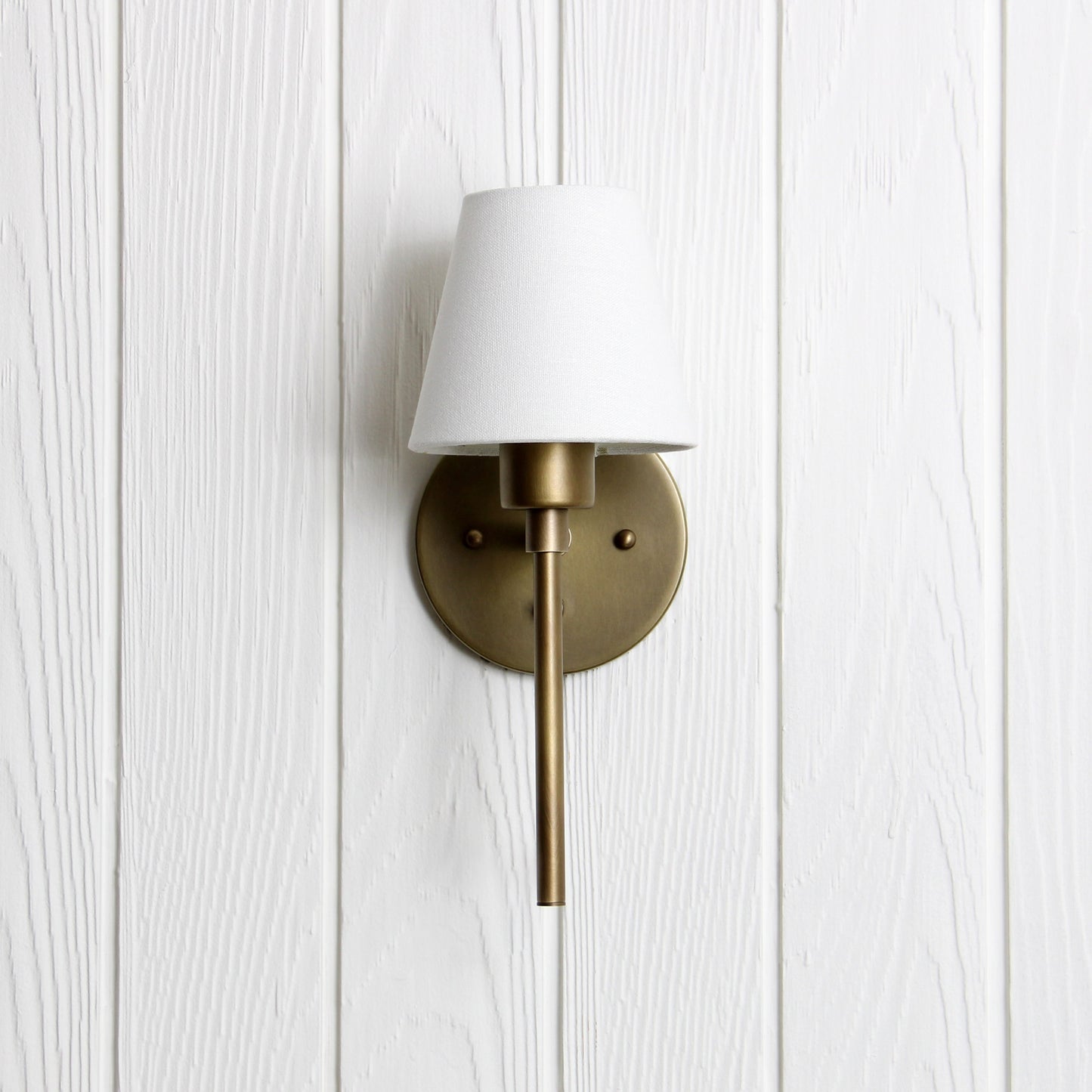 Trek Torch Wall Sconce in Aged Satin Brass