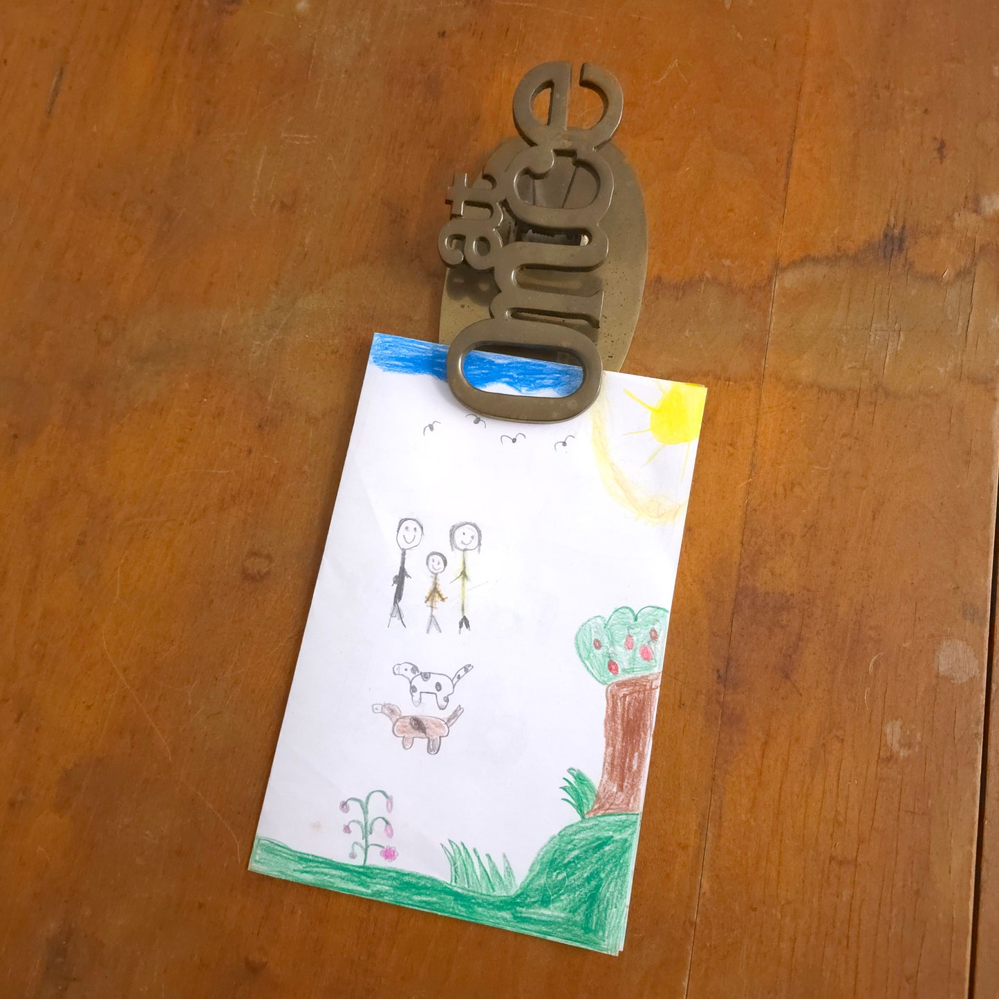 At Once 70s Novelty Brass Paper Clip