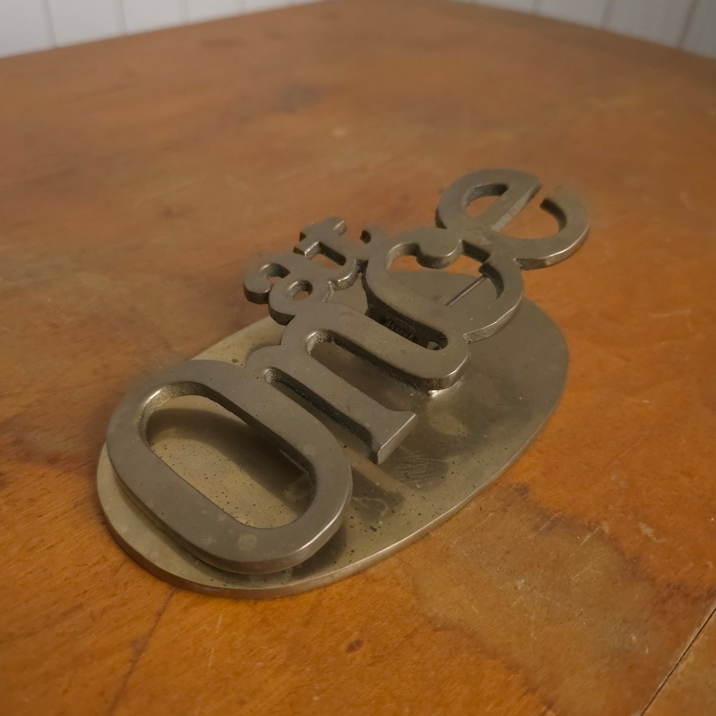 At Once 70s Novelty Brass Paper Clip