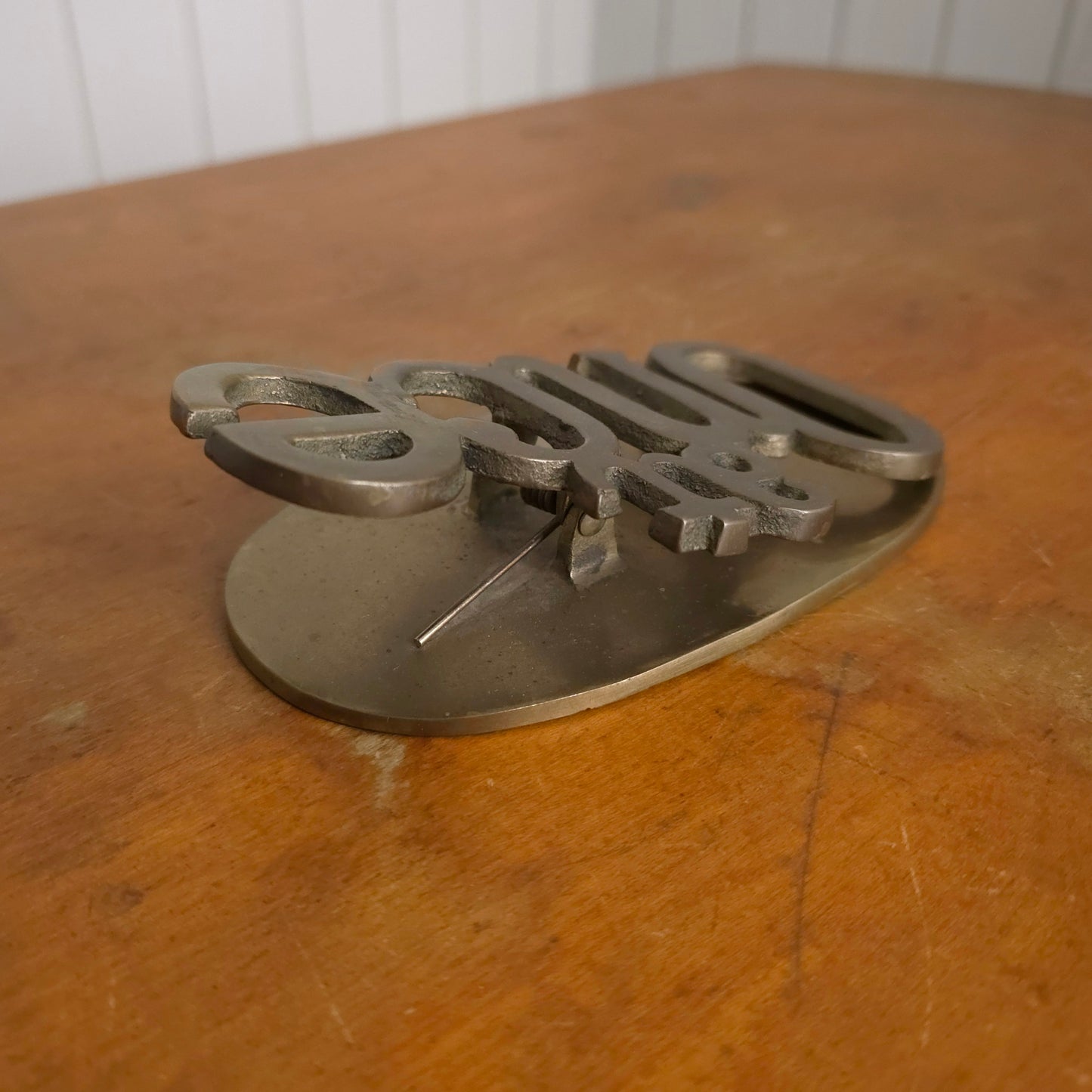 At Once 70s Novelty Brass Paper Clip