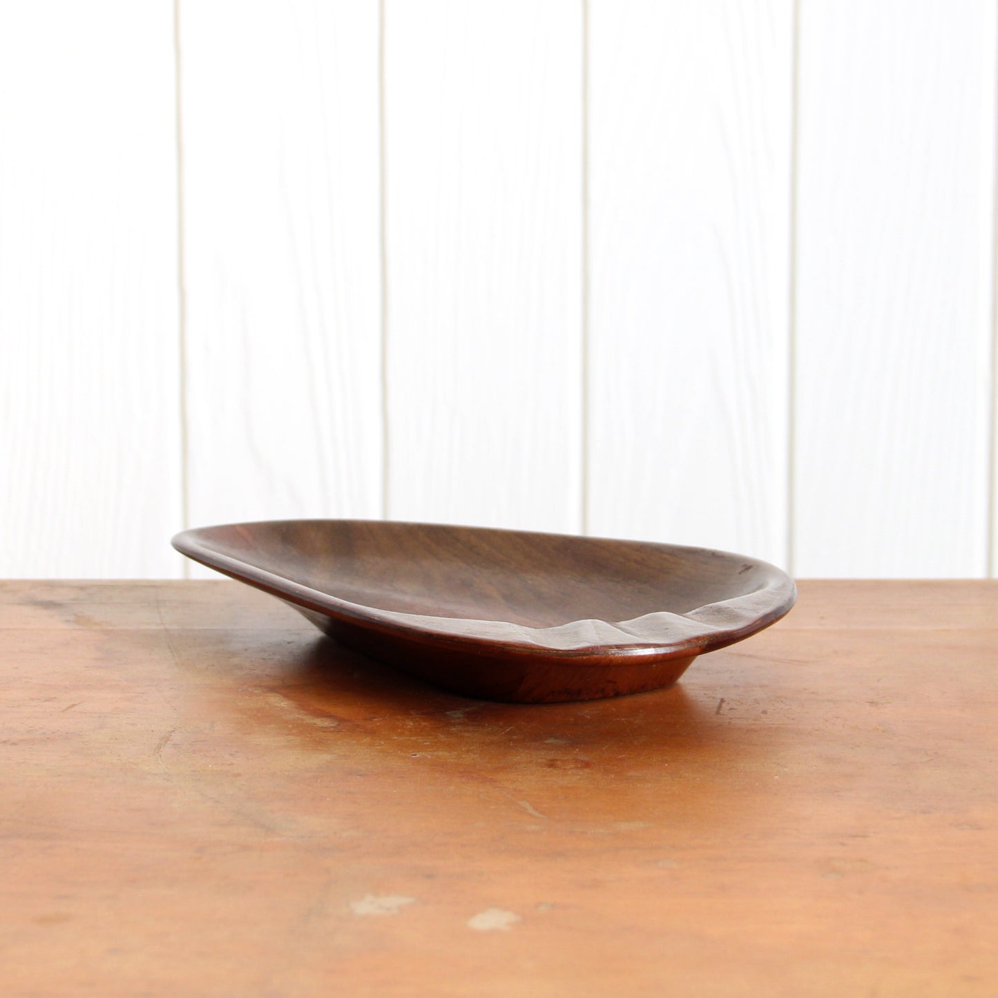 1960s biomorphic wooden ashtray