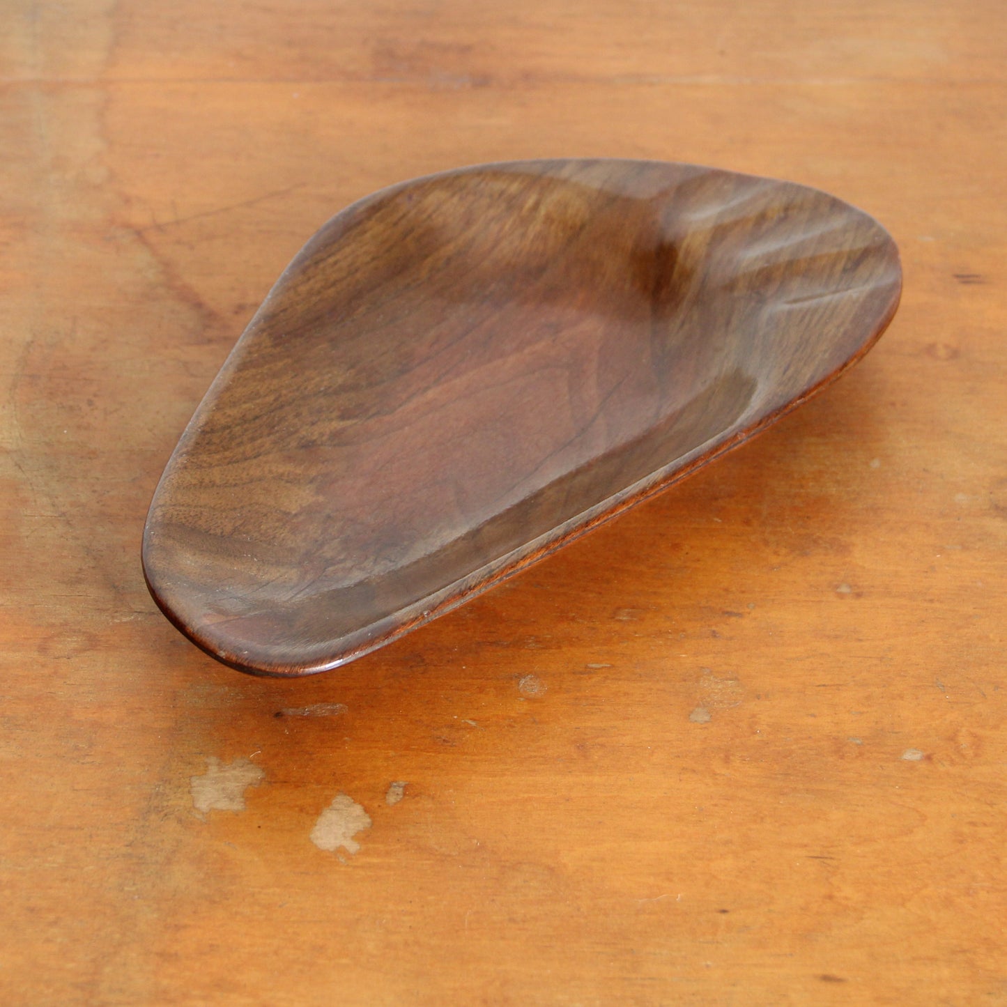 1960s biomorphic wooden ashtray