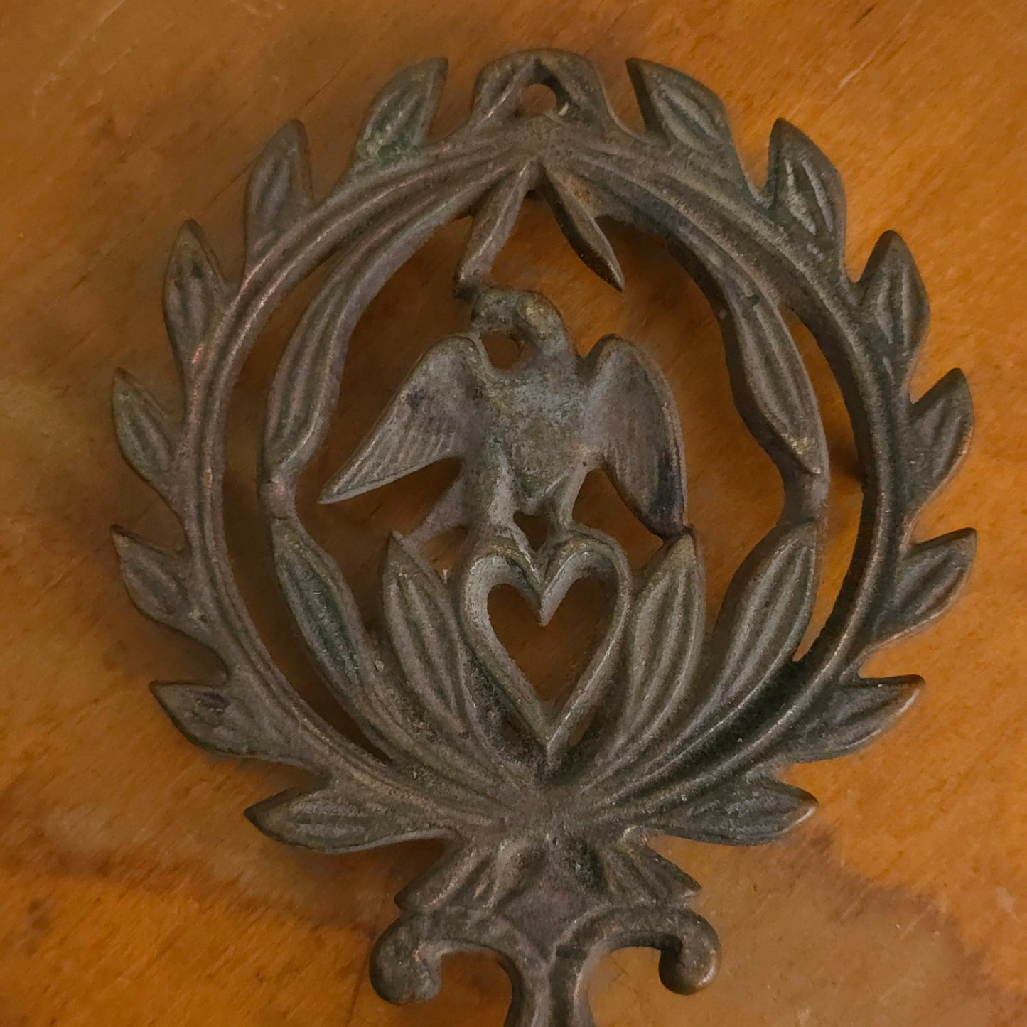 Detail of Cast Iron Americana Wilton Trivet