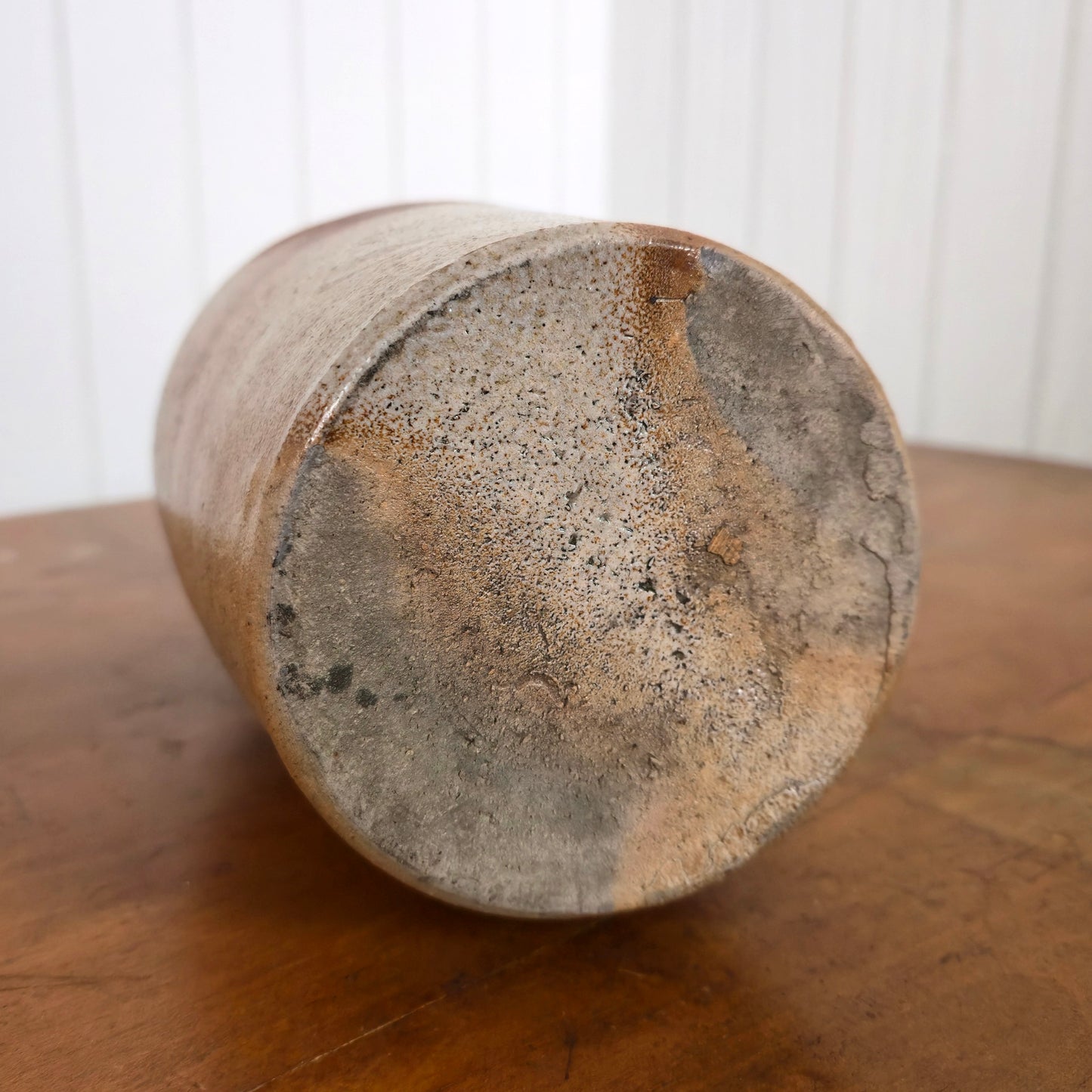 Detail of Vintage Crock Pottery Jug Table Lamp