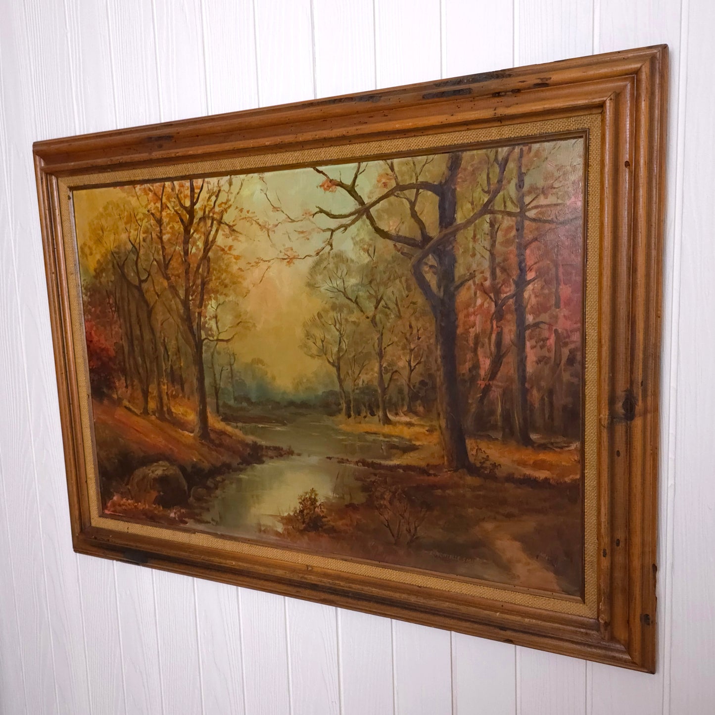 L Montelle Smith Forested Stream Landscape Painting