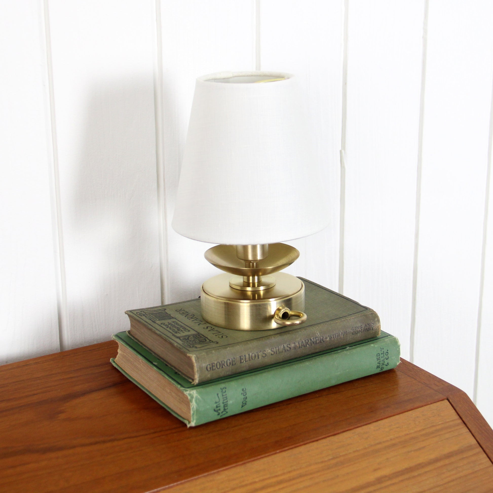 Hollis Candle Lamp in Classic Brass