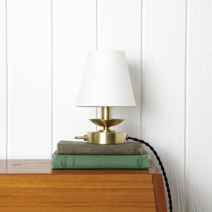 Hollis Candle Lamp in Classic Brass
