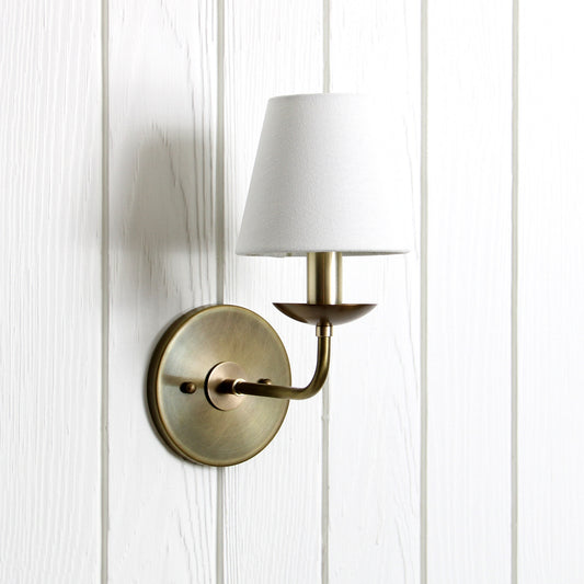 Hollis Wall Sconce in Aged Brass