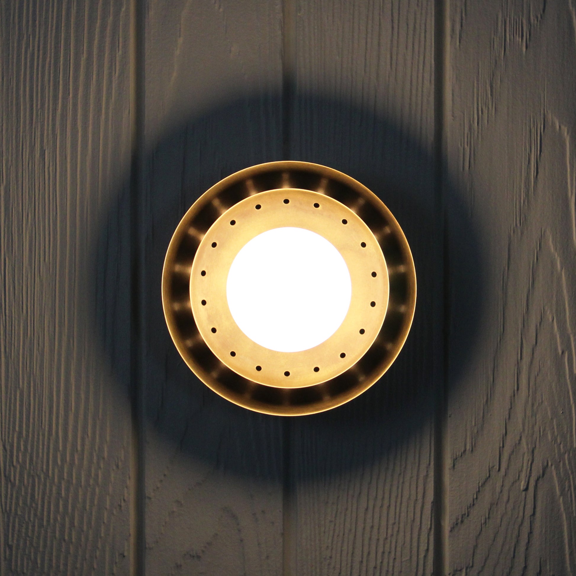 Ixion Flush Mount in Patina Brass