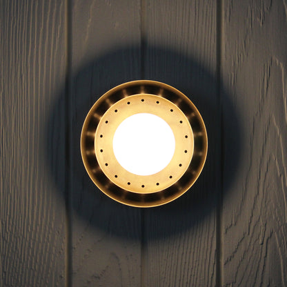 Ixion Flush Mount in Patina Brass