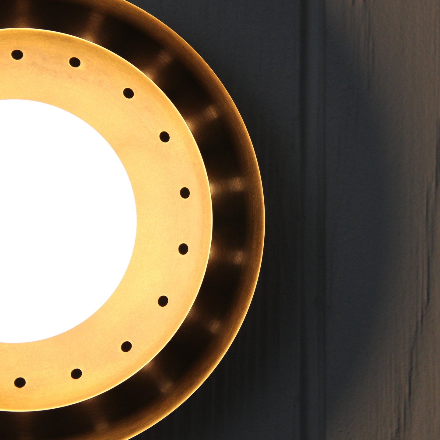 Ixion Flush Mount in Patina Brass