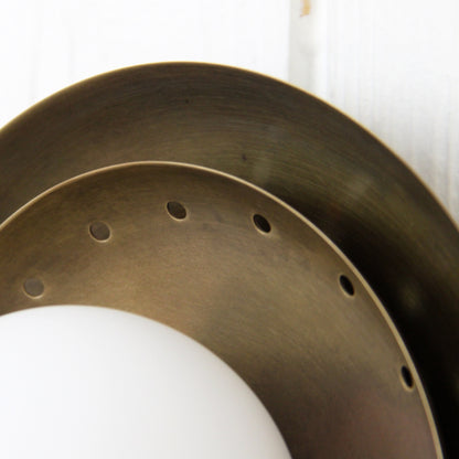Ixion Flush Mount in Patina Brass