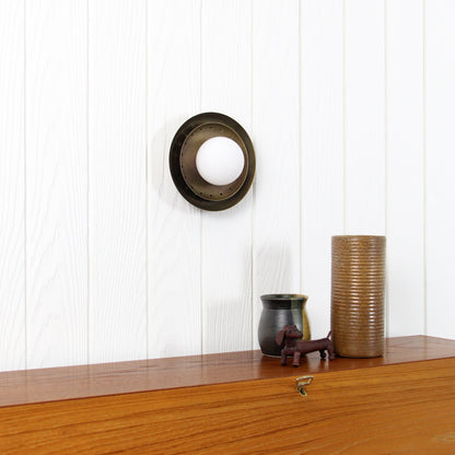 Ixion Flush Mount in Patina Brass