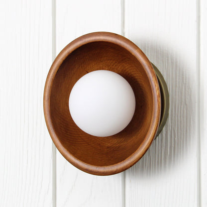 Kulho Flush Mount 100 in Aged Brass