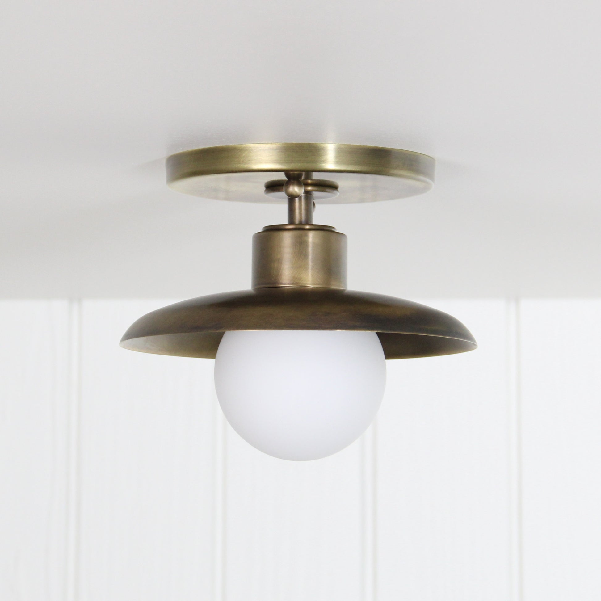 Muir Flush Mount in Patina Brass