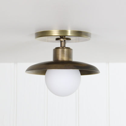 Muir Flush Mount in Patina Brass