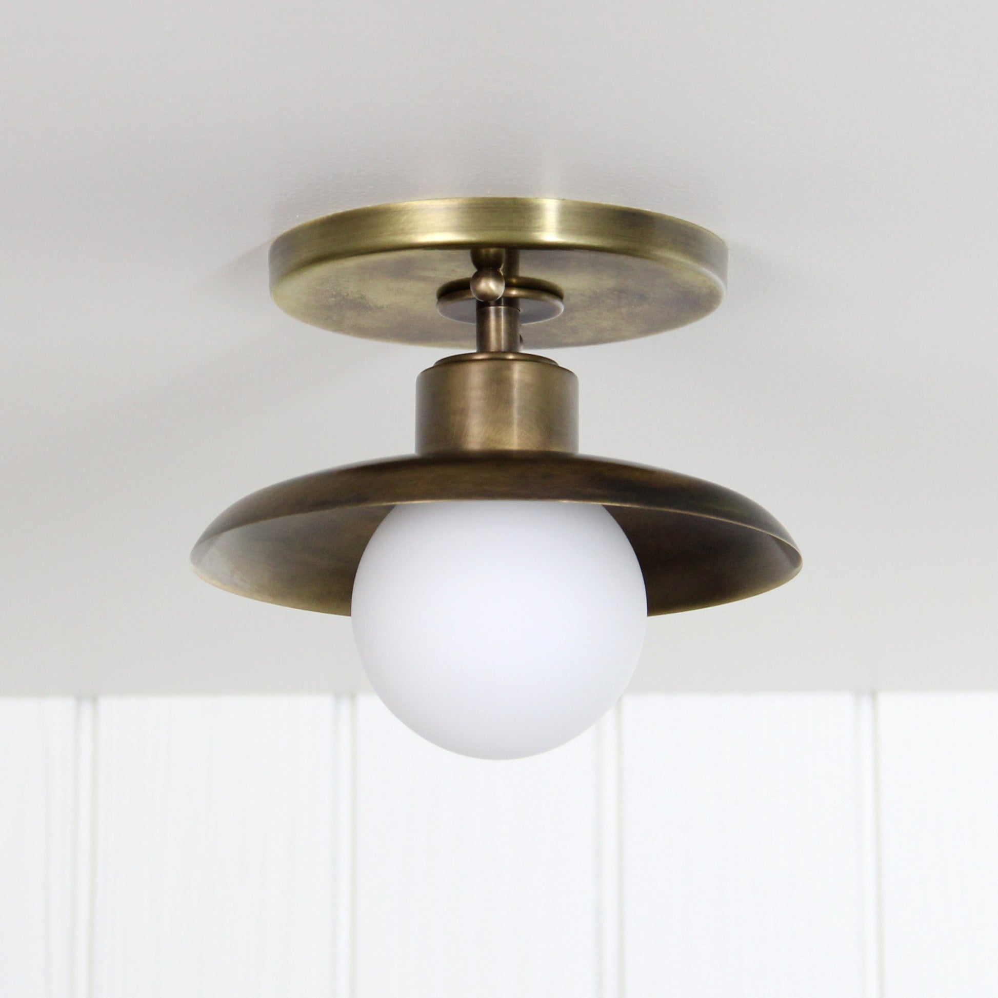 Muir Flush Mount in Patina Brass