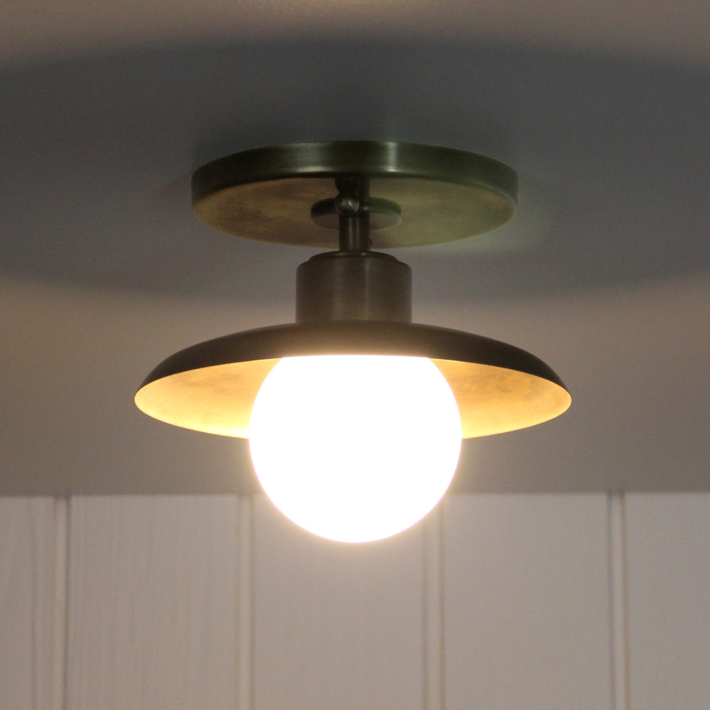 Muir Flush Mount in Patina Brass