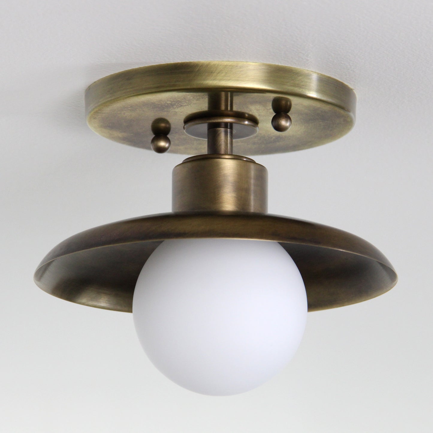 Muir Flush Mount in Patina Brass
