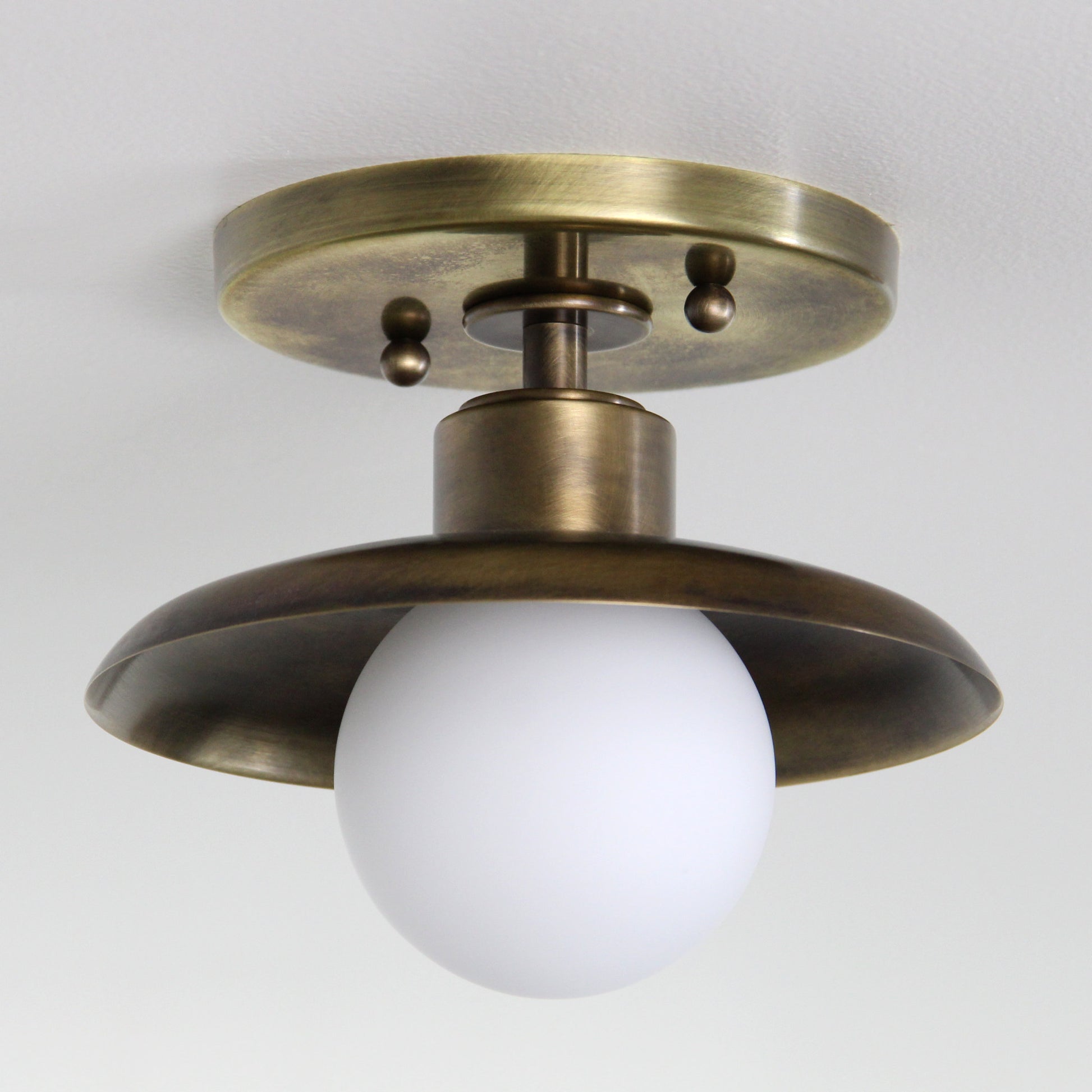 Muir Flush Mount in Patina Brass