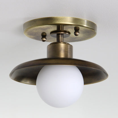 Muir Flush Mount in Patina Brass