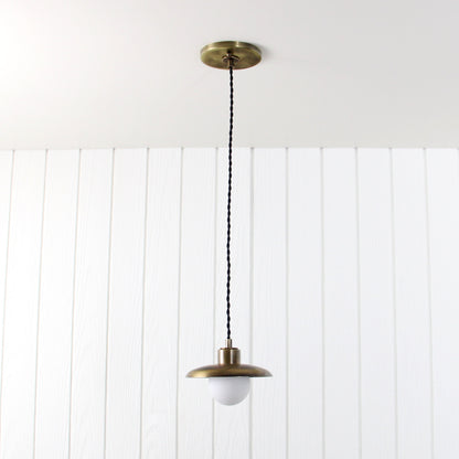 Muir Pendant - Cord in Patina Brass