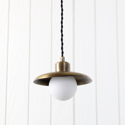 Muir Pendant - Cord in Patina Brass