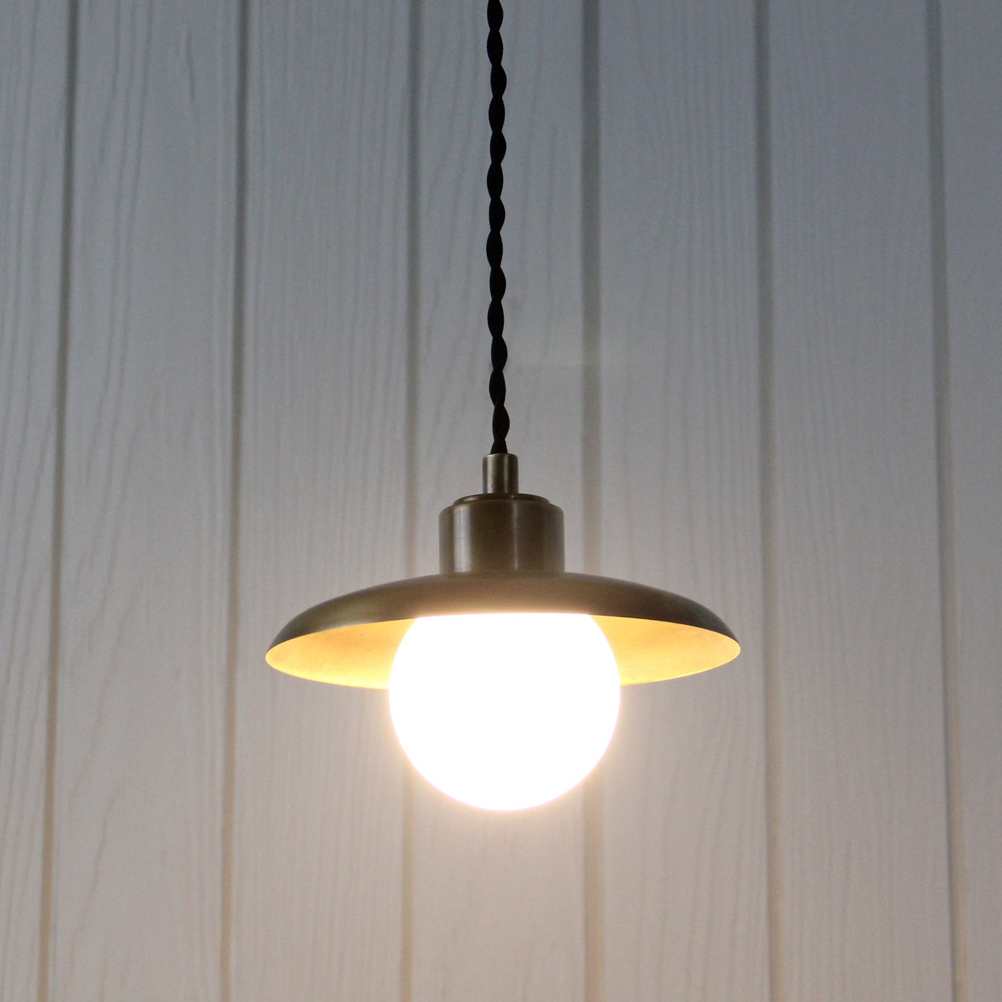 Muir Pendant - Cord in Patina Brass