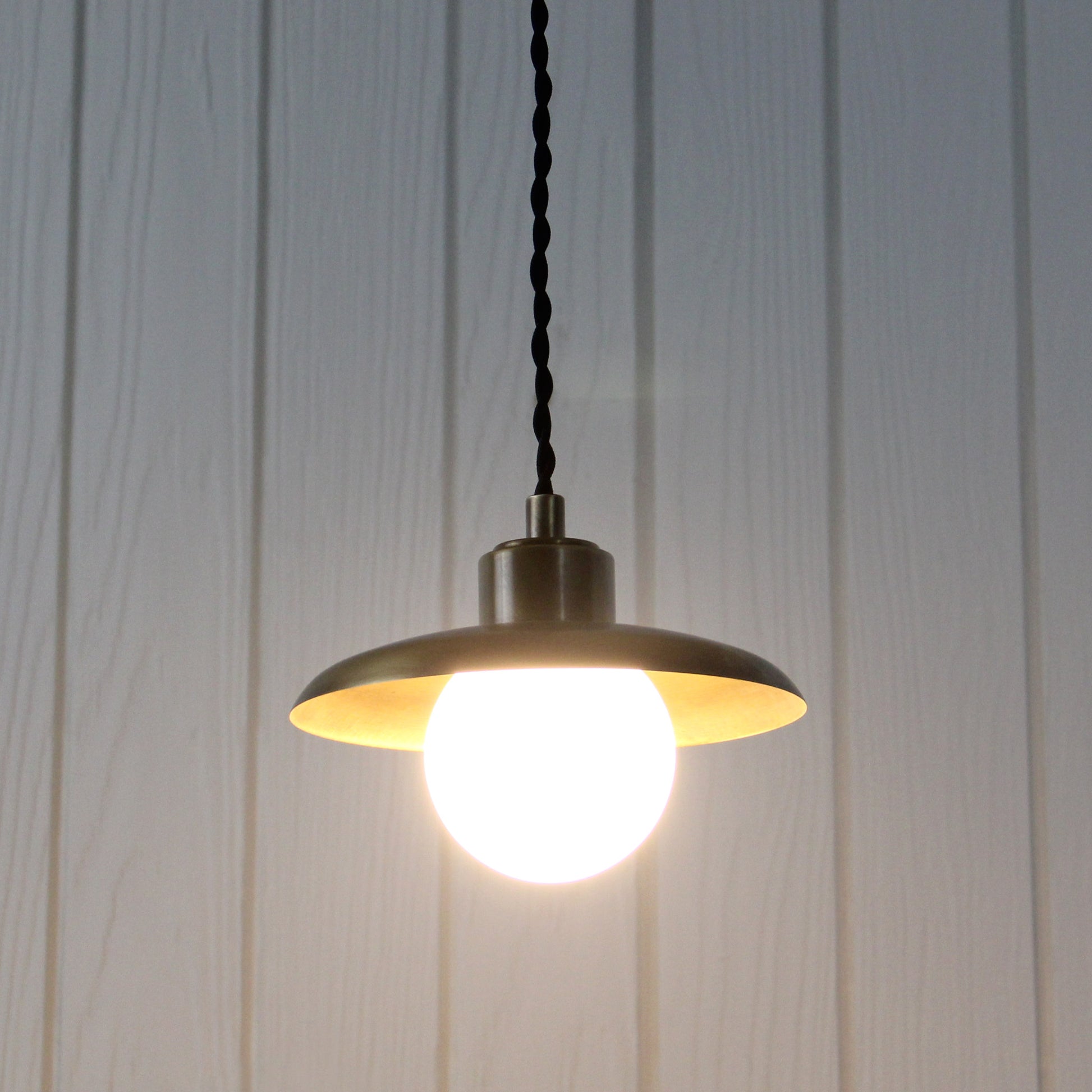Muir Pendant - Cord in Patina Brass