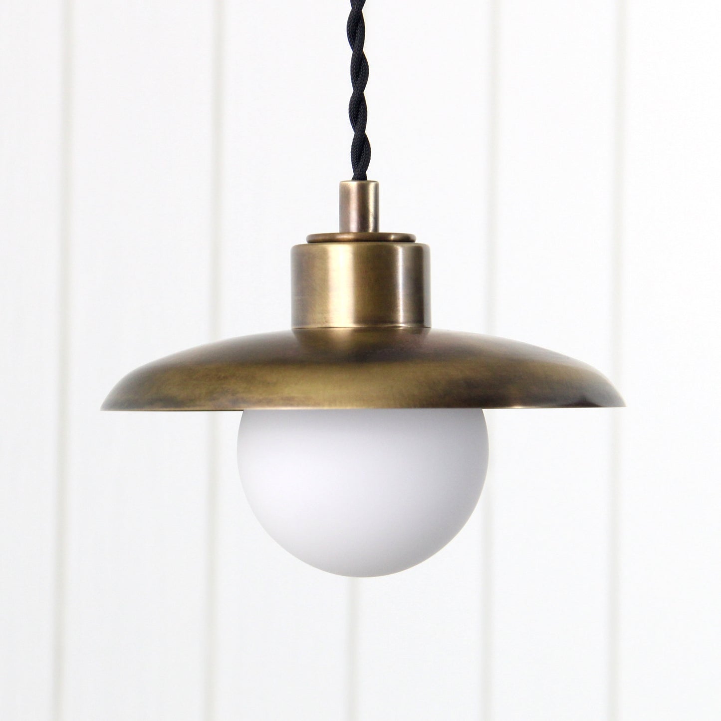 Muir Pendant - Cord in Patina Brass