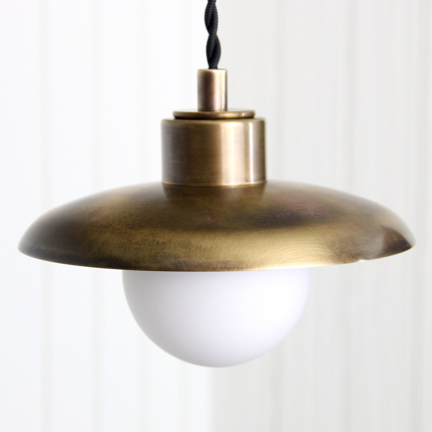 Muir Pendant - Cord in Patina Brass