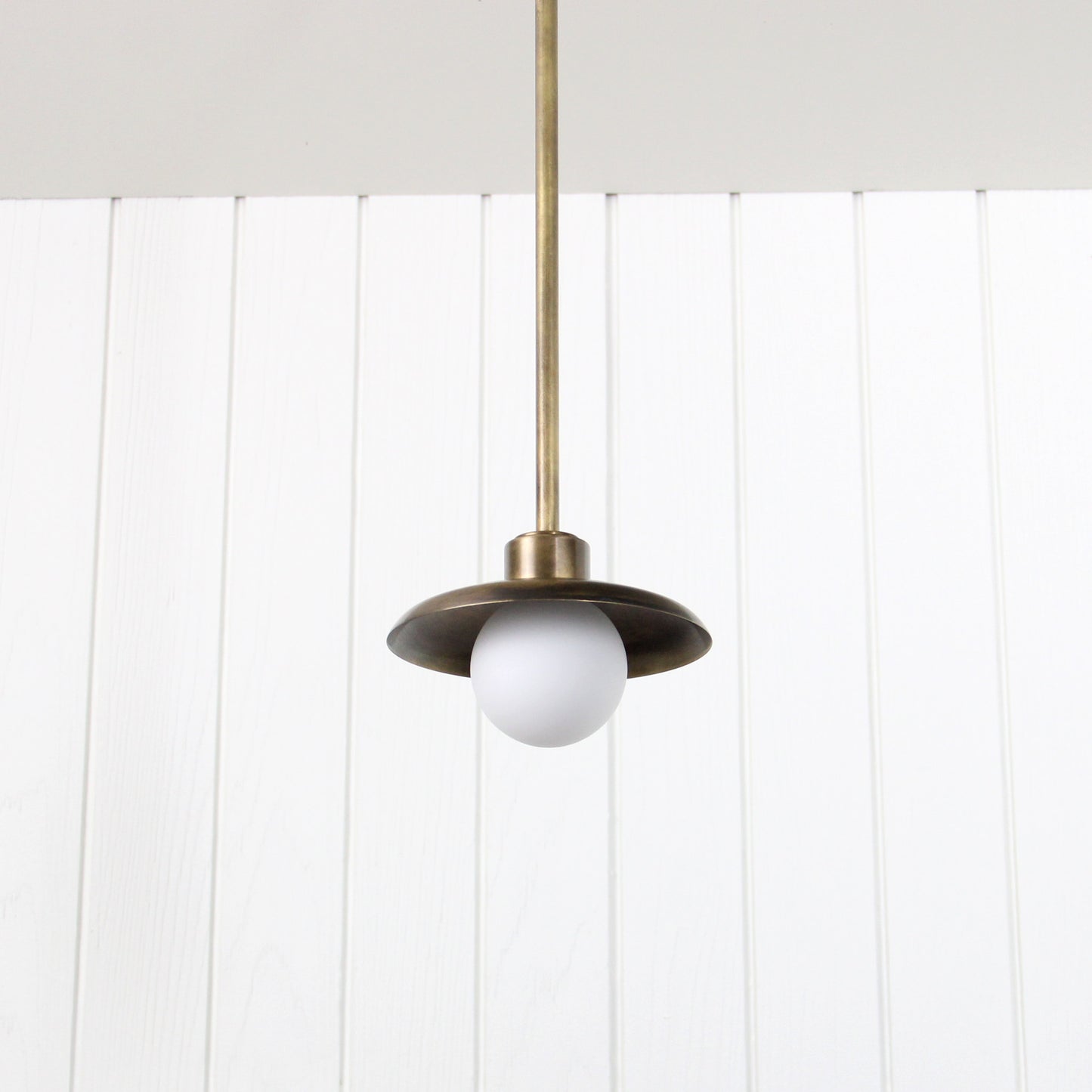 Muir Pendant - Rod in Patina Brass