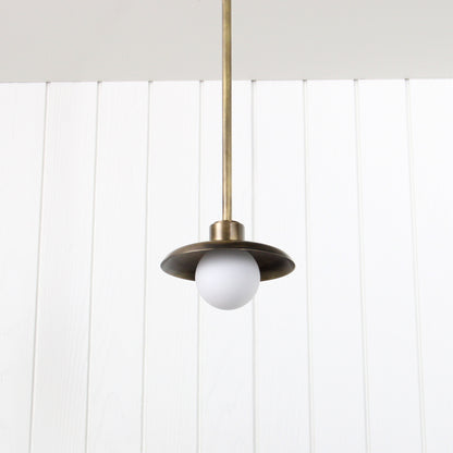 Muir Pendant - Rod in Patina Brass