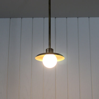 Muir Pendant - Rod in Patina Brass