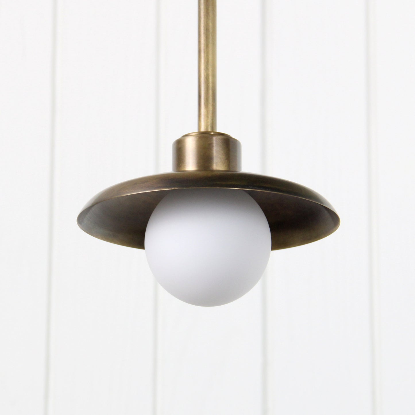 Muir Pendant - Rod in Patina Brass