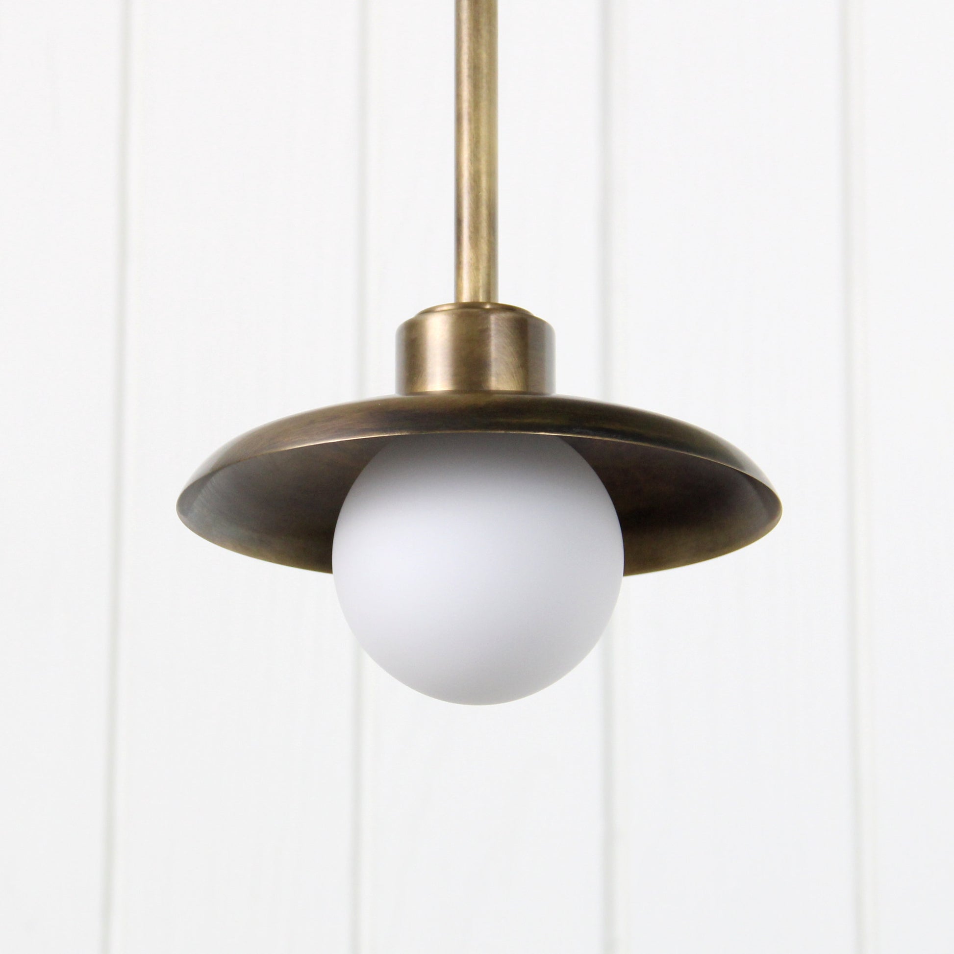 Muir Pendant - Rod in Patina Brass