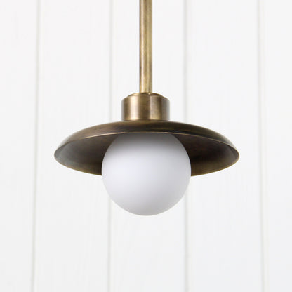 Muir Pendant - Rod in Patina Brass
