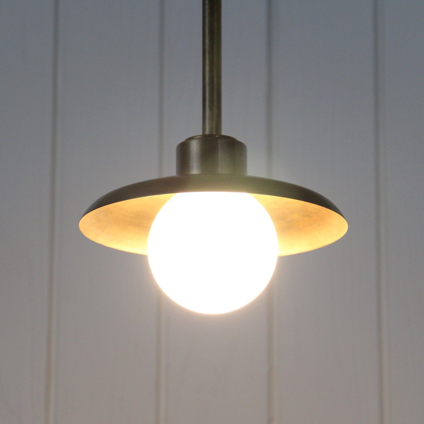 Muir Pendant - Rod in Patina Brass