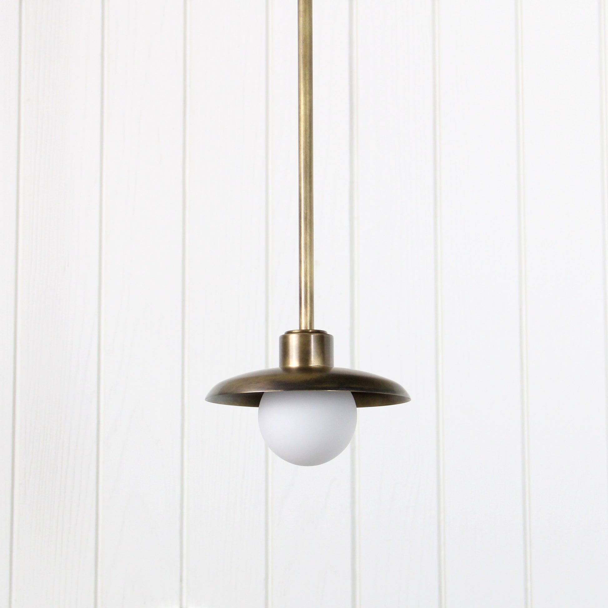 Muir Pendant - Rod in Patina Brass